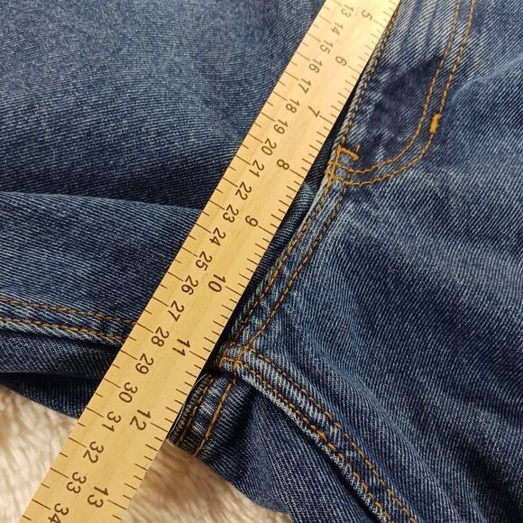 Blue Mountain Relax Fit Mid-Rise Denim Utility/Carpenter Jeans. Blue Men's 30x30 - Picture 9 of 10